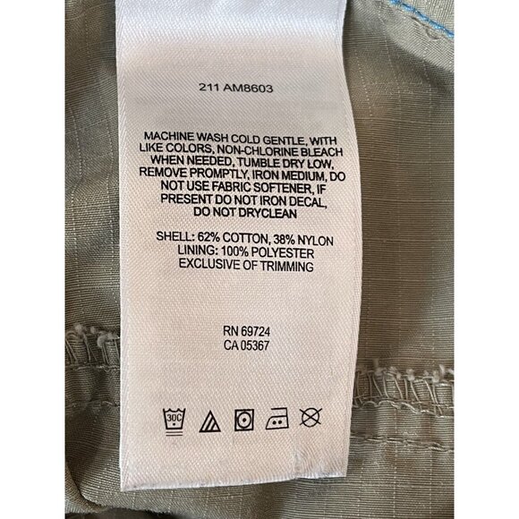 Columbia Shorts Mens Large Cargo Tan 9 Inch Inseam Outdoor Camping Fishing Hike - Picture 8 of 9